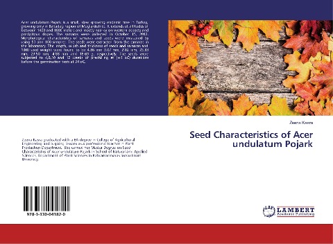 Seed Characteristics of Acer undulatum Pojark