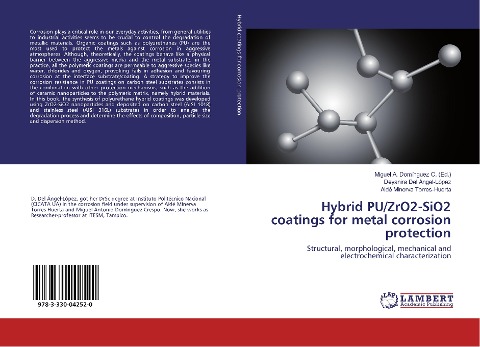 Hybrid PU/ZrO2-SiO2 coatings for metal corrosion protection: Structural, morphological, mechanical and electrochemical characterization