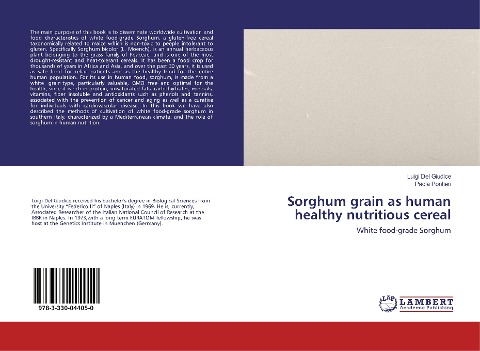 Sorghum grain as human healthy nutritious cereal: White food-grade Sorghum
