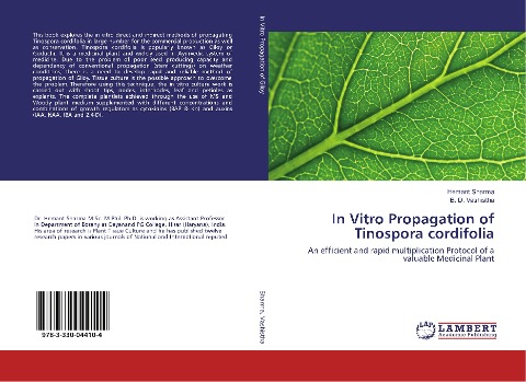 In Vitro Propagation of Tinospora cordifolia: An efficient and rapid multiplication Protocol of a valuable Medicinal Plant