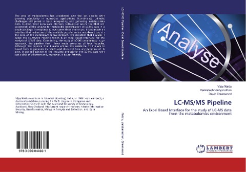 LC-MS/MS Pipeline: An Excel Based Interface for the study of LC-MS data from the metabolomics environment