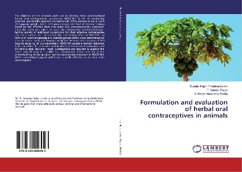 Formulation and evaluation of herbal oral contraceptives in animals
