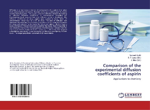 Comparison of the experimental diffusion coefficients of aspirin: Applications to chemistry