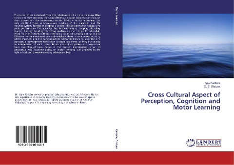 Cross Cultural Aspect of Perception, Cognition and Motor Learning