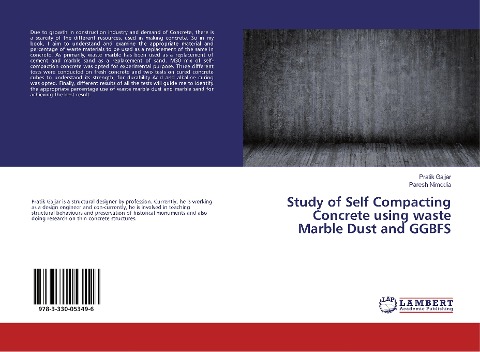 Study of Self Compacting Concrete using waste Marble Dust and GGBFS