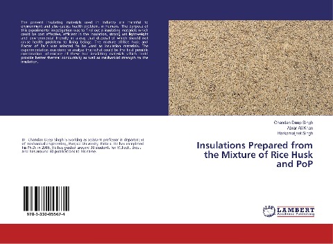 Insulations Prepared from the Mixture of Rice Husk and PoP