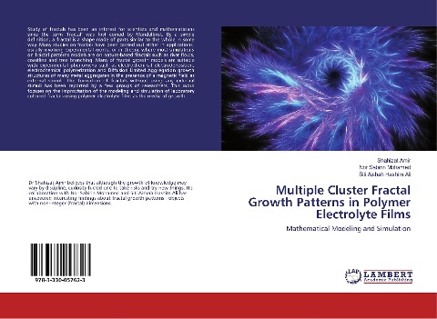 Multiple Cluster Fractal Growth Patterns in Polymer Electrolyte Films: Mathematical Modeling and Simulation