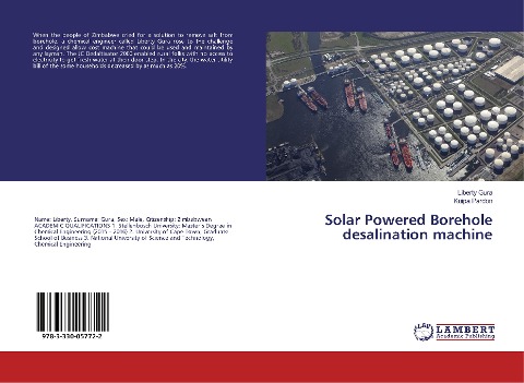 Solar Powered Borehole desalination machine