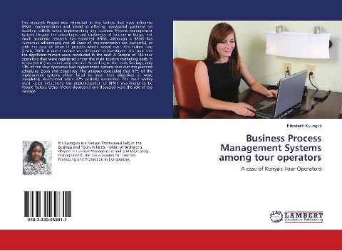 Business Process Management Systems among tour operators: A case of Kenyas Tour Operators