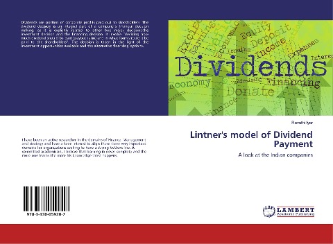 Lintners model of Dividend Payment: A look at the Indian companies