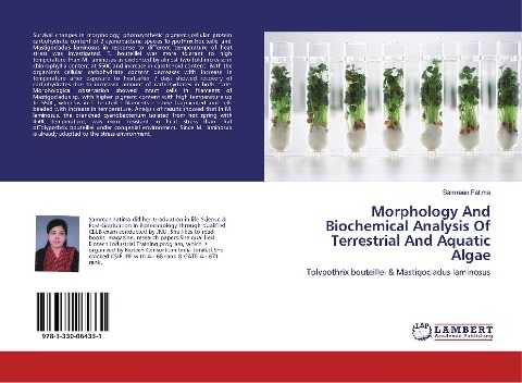 Morphology And Biochemical Analysis Of Terrestrial And Aquatic Algae: Tolypothrix bouteillei & Mastigocladus laminosus