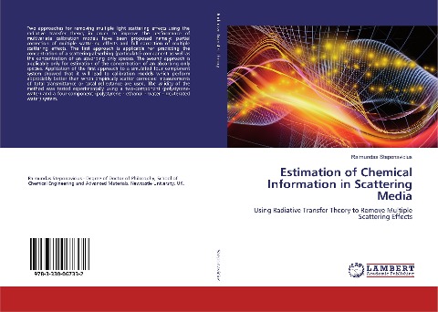 Estimation of Chemical Information in Scattering Media: Using Radiative Transfer Theory to Remove Multiple Scattering Effects
