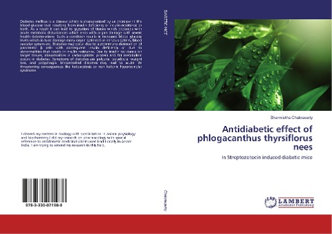 Antidiabetic effect of phlogacanthus thyrsiflorus nees: In Streptozotocin induced diabetic mice