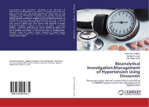 Bioanalytical Investigation:Management of Hypertension Using Doxazosin: Doxazosin using internal standard doxazosin D8 by LC/MS/MS system used in the management of hypertension