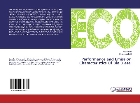 Performance and Emission Characteristics Of Bio Diesel