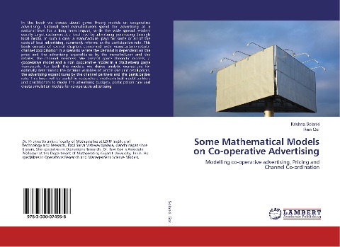 Some Mathematical Models on Co-operative Advertising: Modelling co-operative advertising, Pricing and Channel Co-ordination