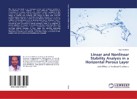 Linear and Nonlinear Stability Analysis in a Horizontal Porous Layer: with Effect of Inclined Gradients