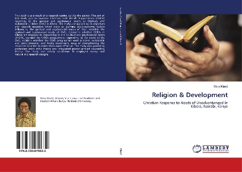 Religion & Development: Christian Response to Needs of Disadvantanged in Kibera, Nairobi, Kenya