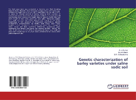 Genetic characterization of barley varieties under saline sodic soil