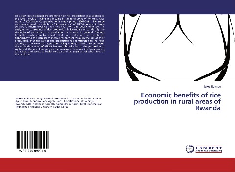 Economic benefits of rice production in rural areas of Rwanda