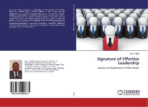 Signature of Effective Leadership: Lessons and Experience in Public Sector