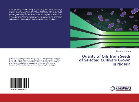 Quality of Oils from Seeds of Selected Cultivars Grown In Nigeria
