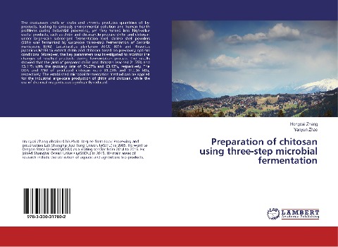 Preparation of chitosan using three-step microbial fermentation