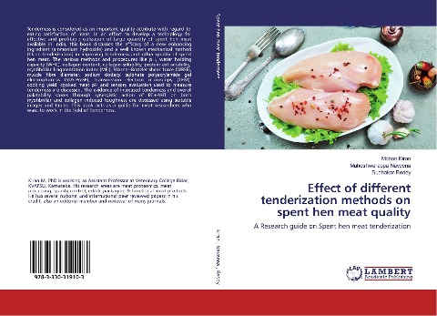 Effect of different tenderization methods on spent hen meat quality: A Research guide on Spent hen meat tenderization