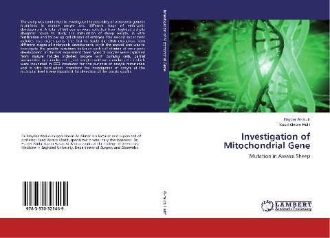 Investigation of Mitochondrial Gene: Mutation in Awassi Sheep
