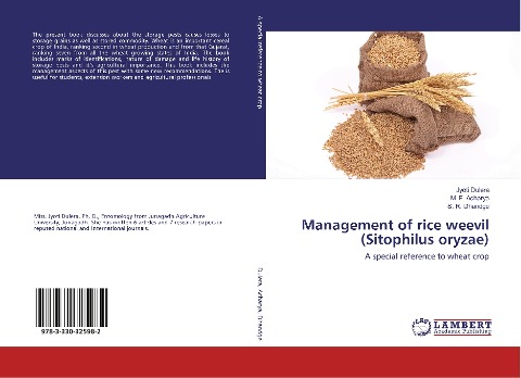 Management of rice weevil (Sitophilus oryzae): A special reference to wheat crop