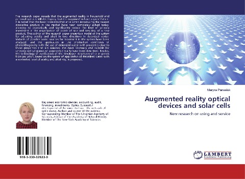 Augmented reality optical devices and solar cells: New research on using and service