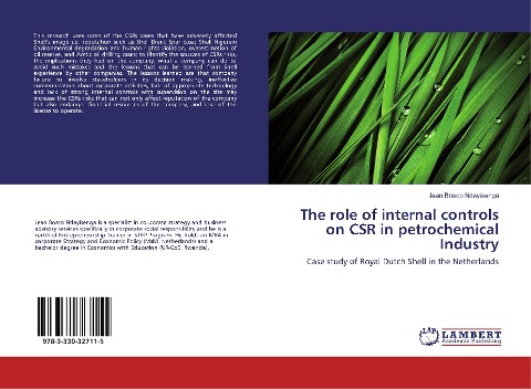 The role of internal controls on CSR in petrochemical Industry: Case study of Royal Dutch Shell in the Netherlands