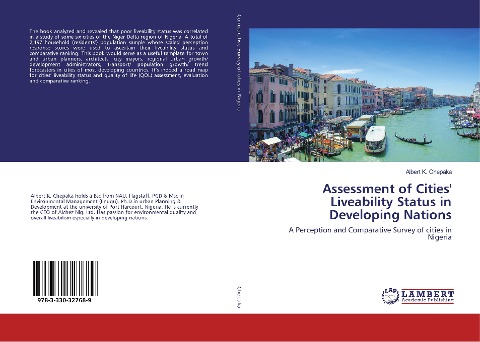Assessment of Cities Liveability Status in Developing Nations: A Perception and Comparative Survey of cities in Nigeria