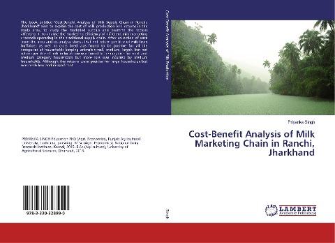 Cost-Benefit Analysis of Milk Marketing Chain in Ranchi, Jharkhand