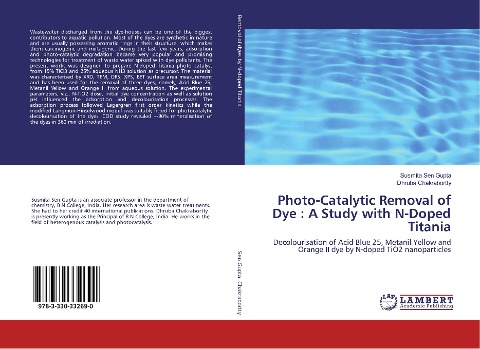 Photo-Catalytic Removal of Dye : A Study with N-Doped Titania: Decolourisation of Acid Blue 25, Metanil Yellow and Orange II dye by N-doped TiO2 nanoparticles