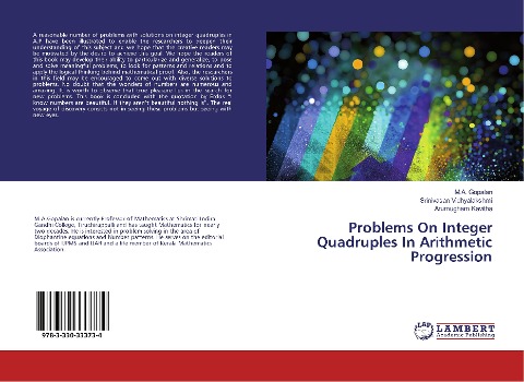Problems On Integer Quadruples In Arithmetic Progression