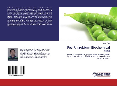 Pea Rhizobium Biochemical test: Effect of temperature, pH and other property show by isolated root nodule Rhizobium from pea(Pisum sativum) plants