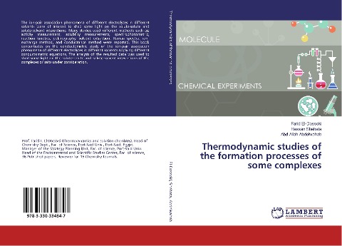 Thermodynamic studies of the formation processes of some complexes