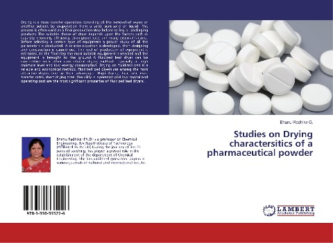 Studies on Drying charactersitics of a pharmaceutical powder