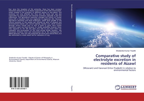 Comparative study of electrolyte excretion in residents of Aizawl: (Mizoram) and Varanasi (Uttar Pradesh) in relation to environmental factors