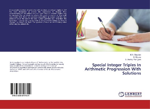 Special Integer Triples In Arithmetic Progression With Solutions