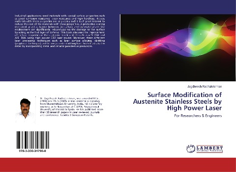 Surface Modification of Austenite Stainless Steels by High Power Laser: For Researchers & Engineers