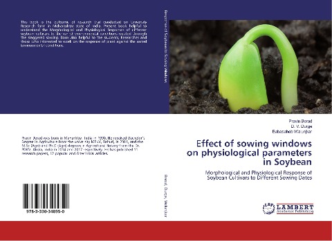Effect of sowing windows on physiological parameters in Soybean: Morphological and Physiological Response of Soybean Cultivars to Different Sowing Dates
