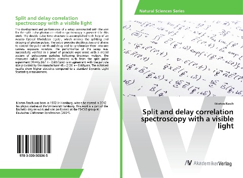 Split and delay correlation spectroscopy with a visible light