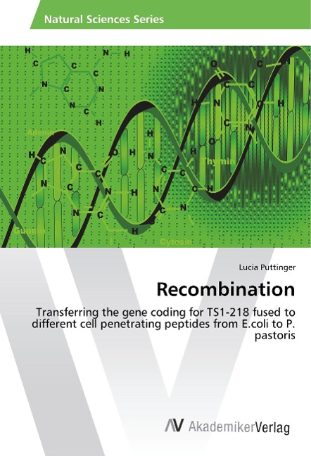 Recombination: Transferring the gene coding for TS1-218 fused to different cell penetrating peptides from E.coli to P. pastoris
