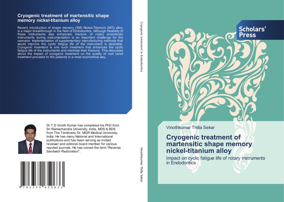 Cryogenic treatment of martensitic shape memory nickel-titanium alloy: Impact on cyclic fatigue life of rotary instruments in Endodontics