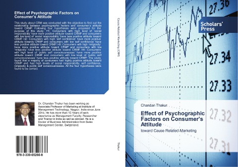 Effect of Psychographic Factors on Consumer's Attitude: toward Cause Related Marketing