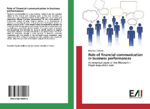 Role of financial communication in business performances: An empirical study of the Microsoft - Skype acquisition case
