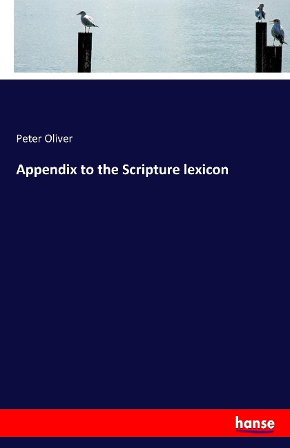 Appendix to the Scripture lexicon