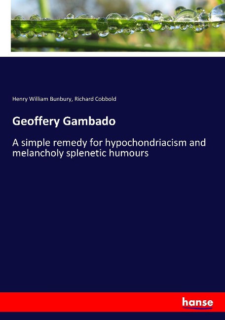 Geoffery Gambado: A simple remedy for hypochondriacism and melancholy splenetic humours